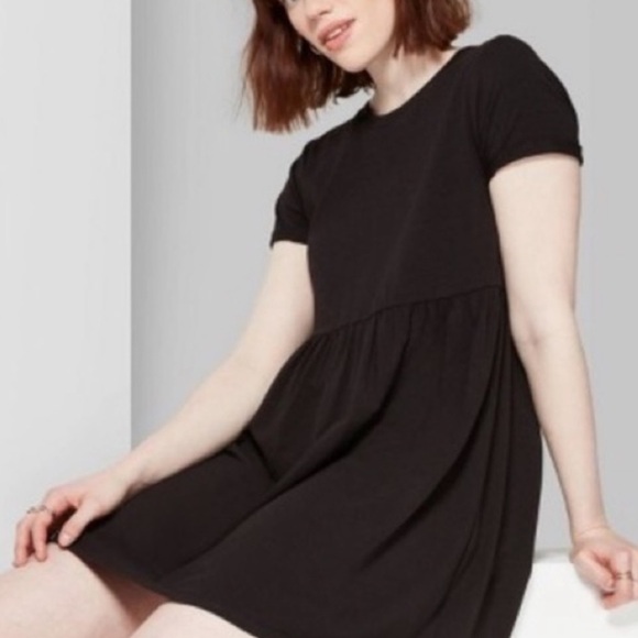 wild fable Dresses & Skirts - Wild Fable Babydoll Dress With Pockets Black